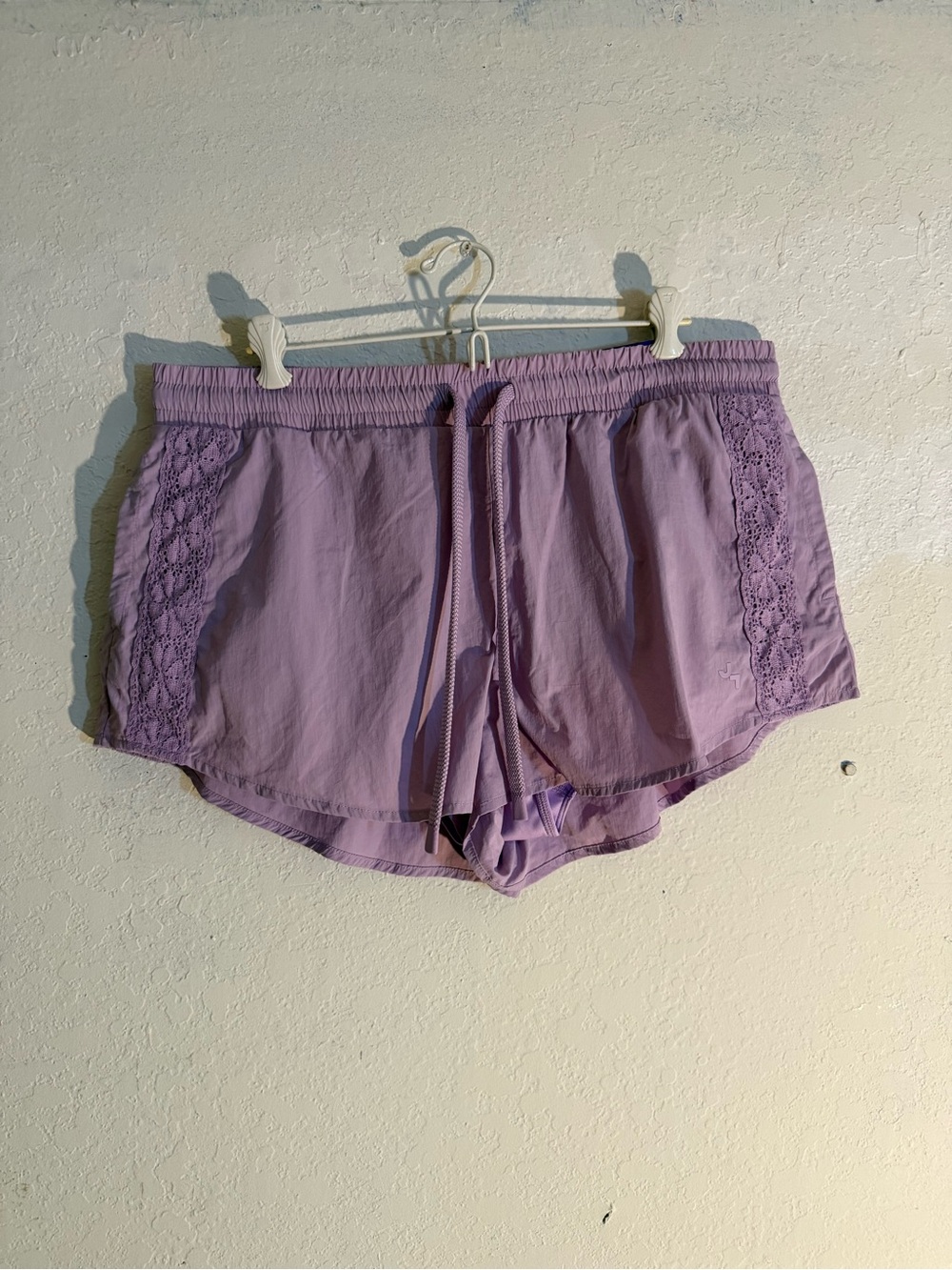 NWT | JoyLab - Active Lace-Trim Shorts | Lavender | L